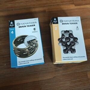 Dot level 2 and Mobius‎ Level 4 Hanayama Cast Puzzle Be puzzler Bundle 2024